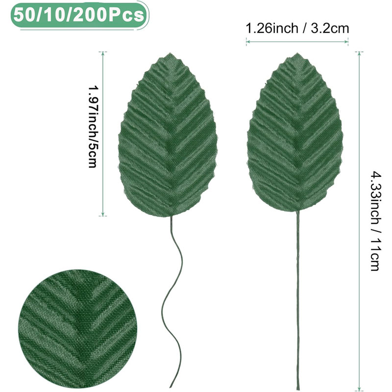 50/100/200 PCS ประดิษฐ์ผ้าไหมก - Florist Supply Bulk บทวิจารณ์และราคา