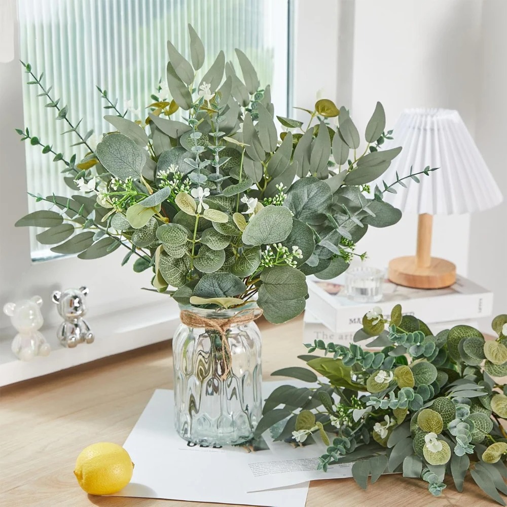 20 ชิ้นใบยูคาลิปตัสก้านพืชประด - Florist Supply Bulk บทวิจารณ์และราคา