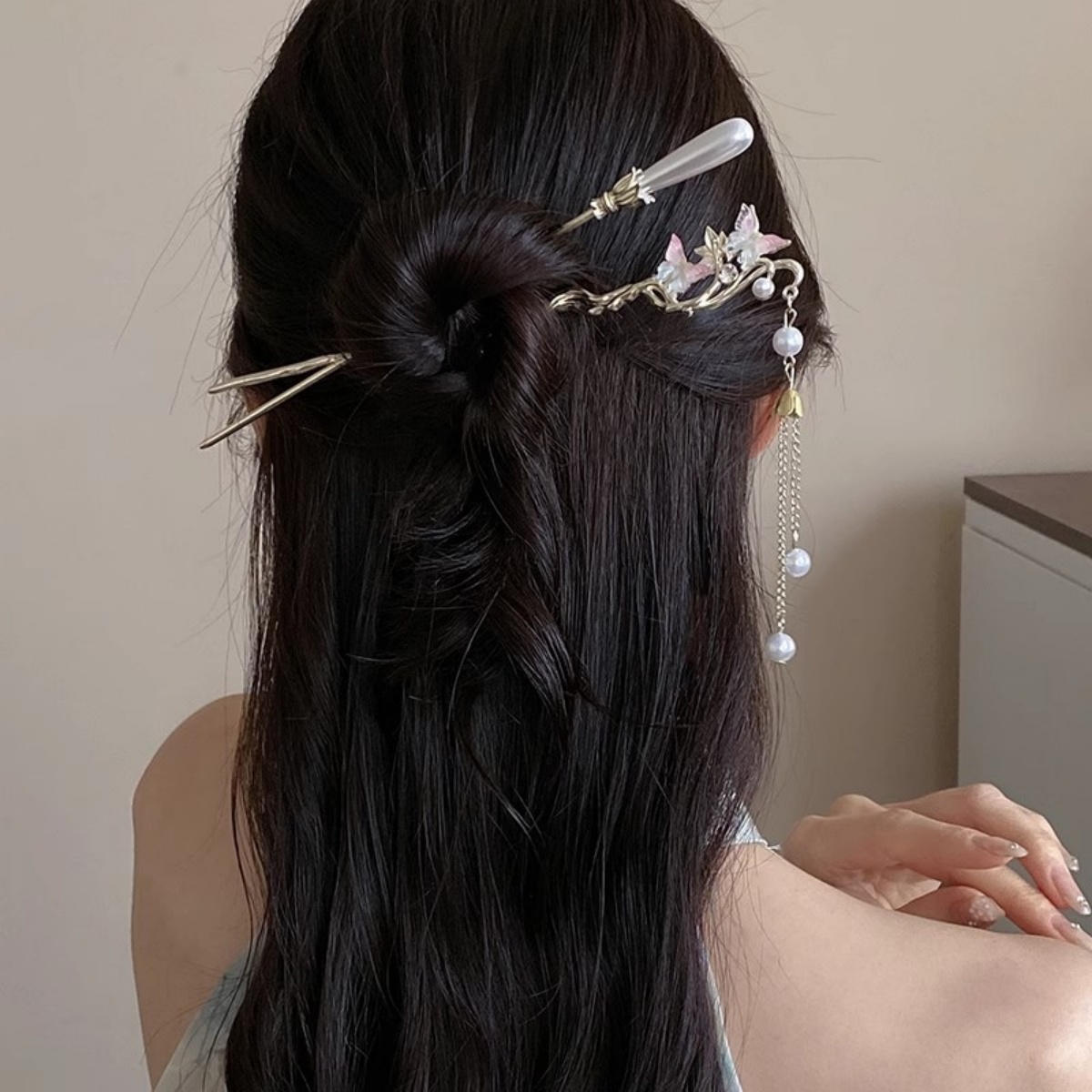 ปิ่นปักผมลายดอกไม้สไตล์จีนใหม่ - Supply Florist บทวิจารณ์และราคา